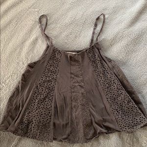 american eagle soft and sexy cropped tank top